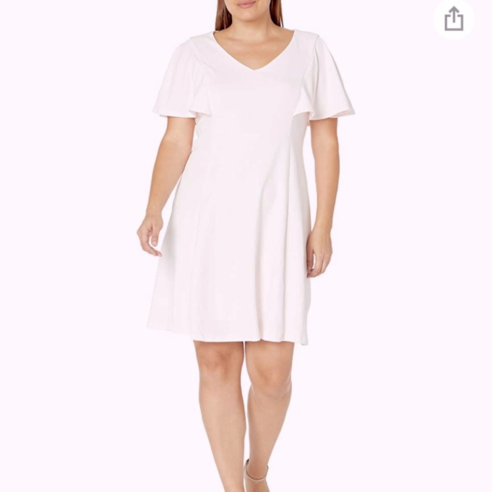 Ronni Nicole Flutter Sleeve Fit & Flare Day to Dinner Dress Size 8 NEW WITH TAGS